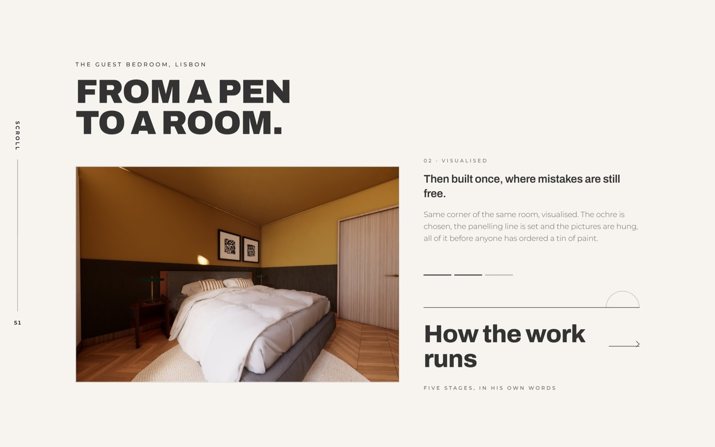From a pen to a room