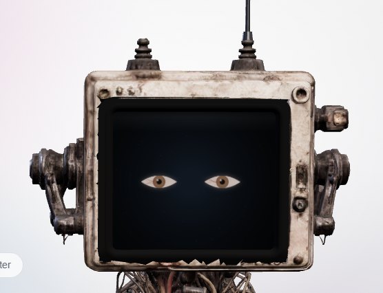 Human eyes on the CRT