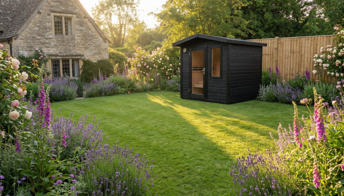 The same garden, charred timber