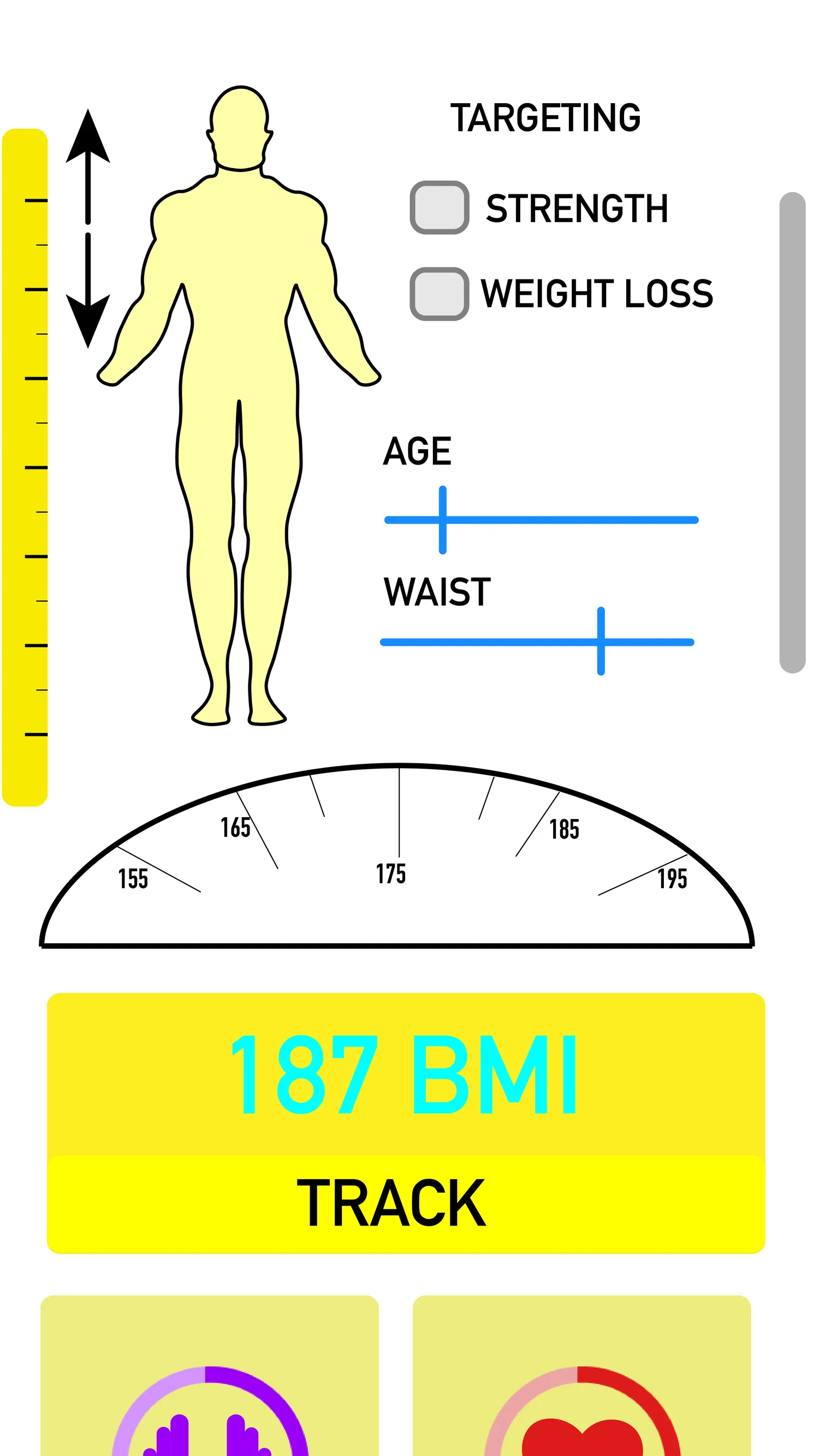 Heart mode showing circulatory body model alongside the heart