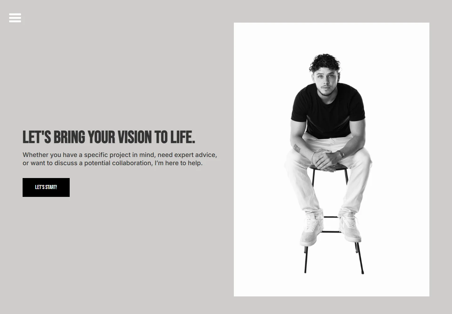 Interior design and styling services page