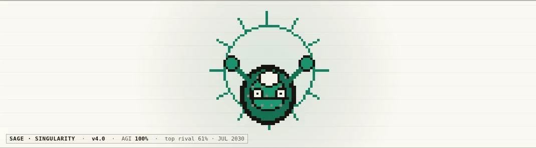 The ascended creature with a singularity halo
