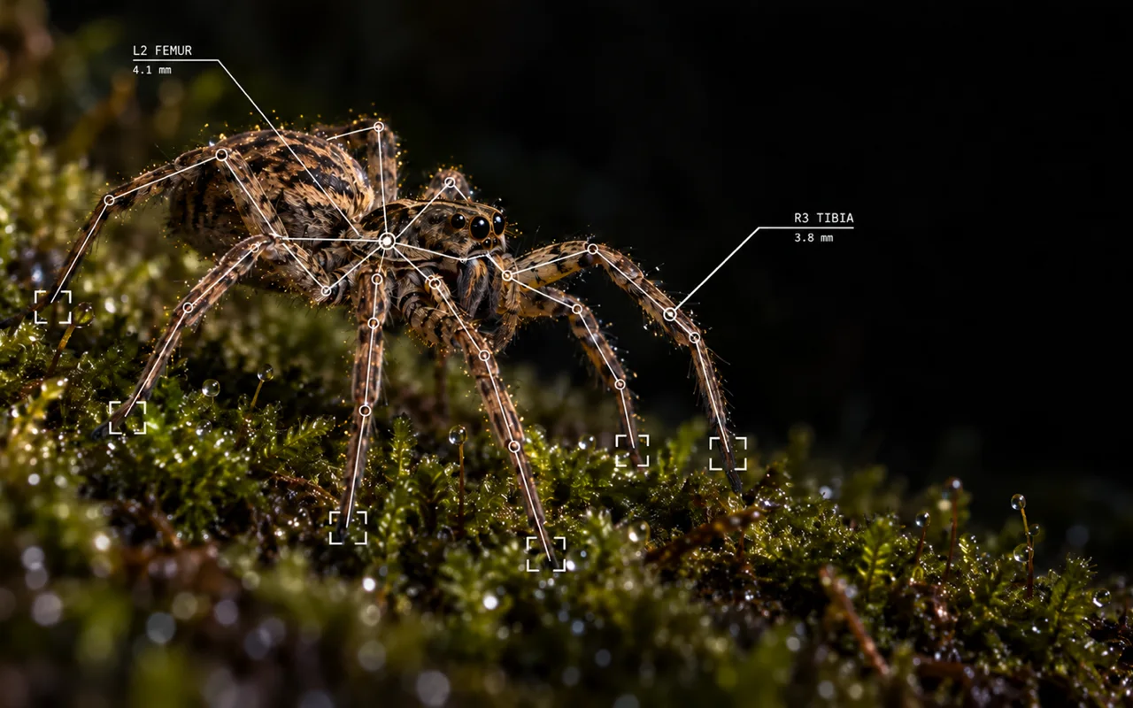 Specimen Studio: tracking geometry drawn over animal footage