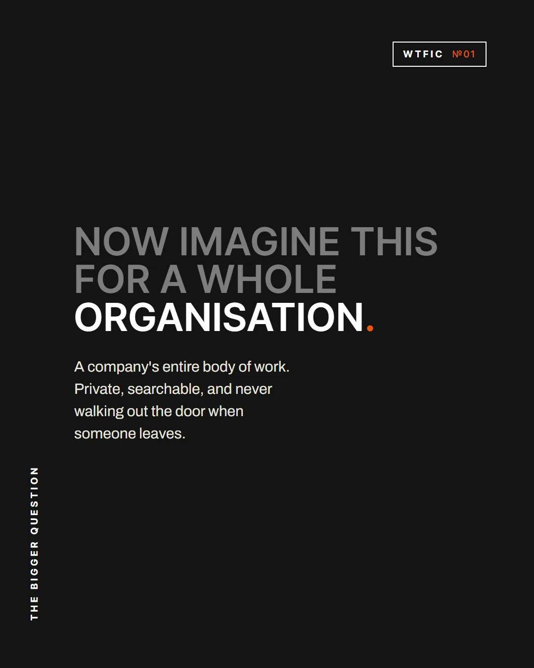 Cell eight: now imagine this for a whole organisation