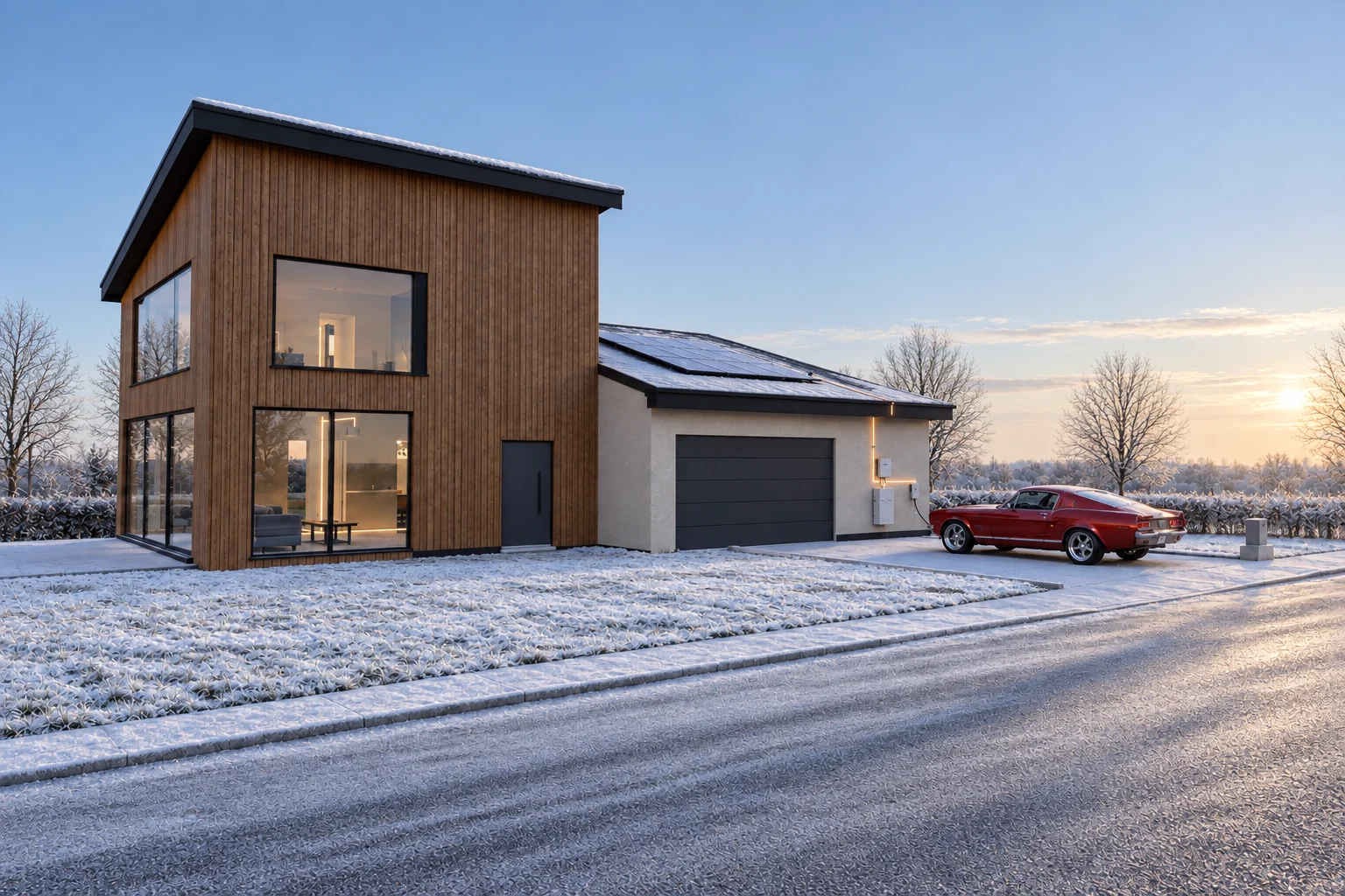 The same house in winter