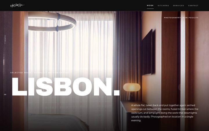 Matt Smith-Wood Lisbon website page