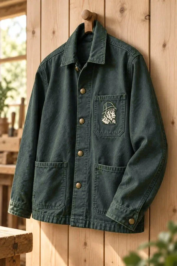 Chore jacket, the mark on the pocket
