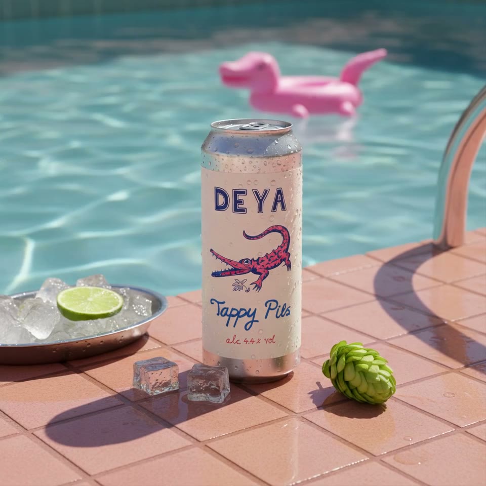 A DEYA Tappy Pils can, from the concept film